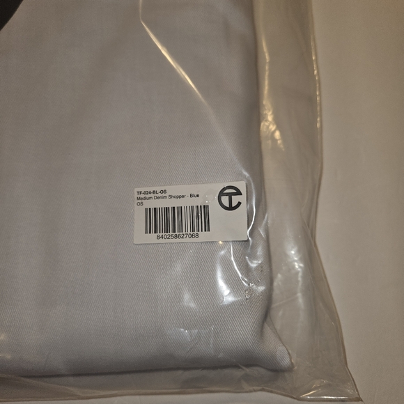 Telfar- Medium Denim Shopper - Blue - Picture 10 of 16